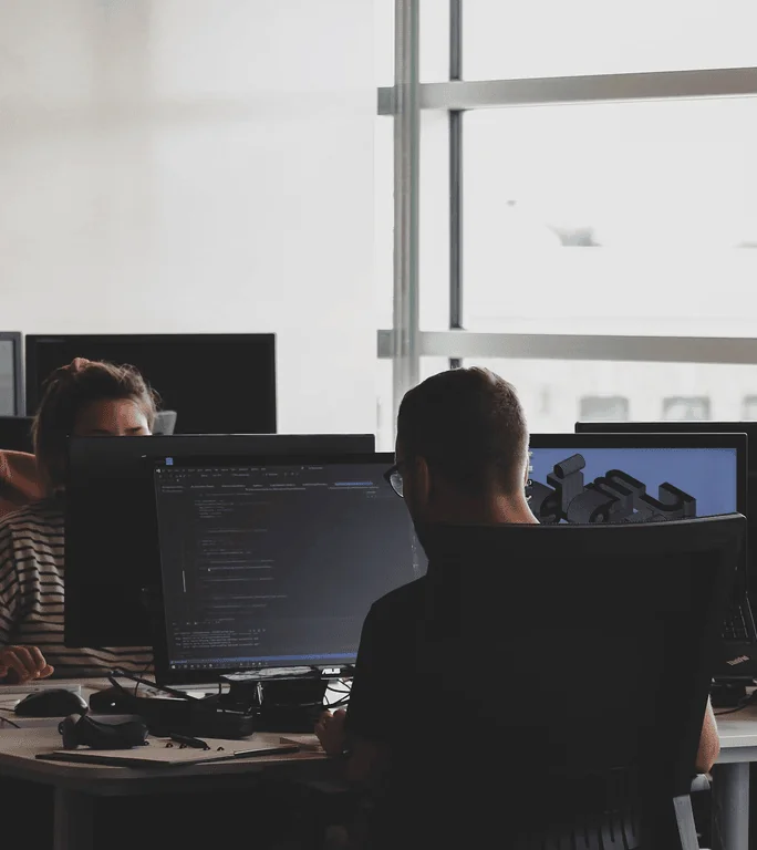 People working on their computers