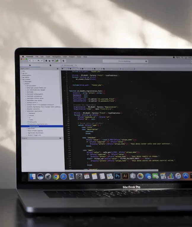 A computer screen