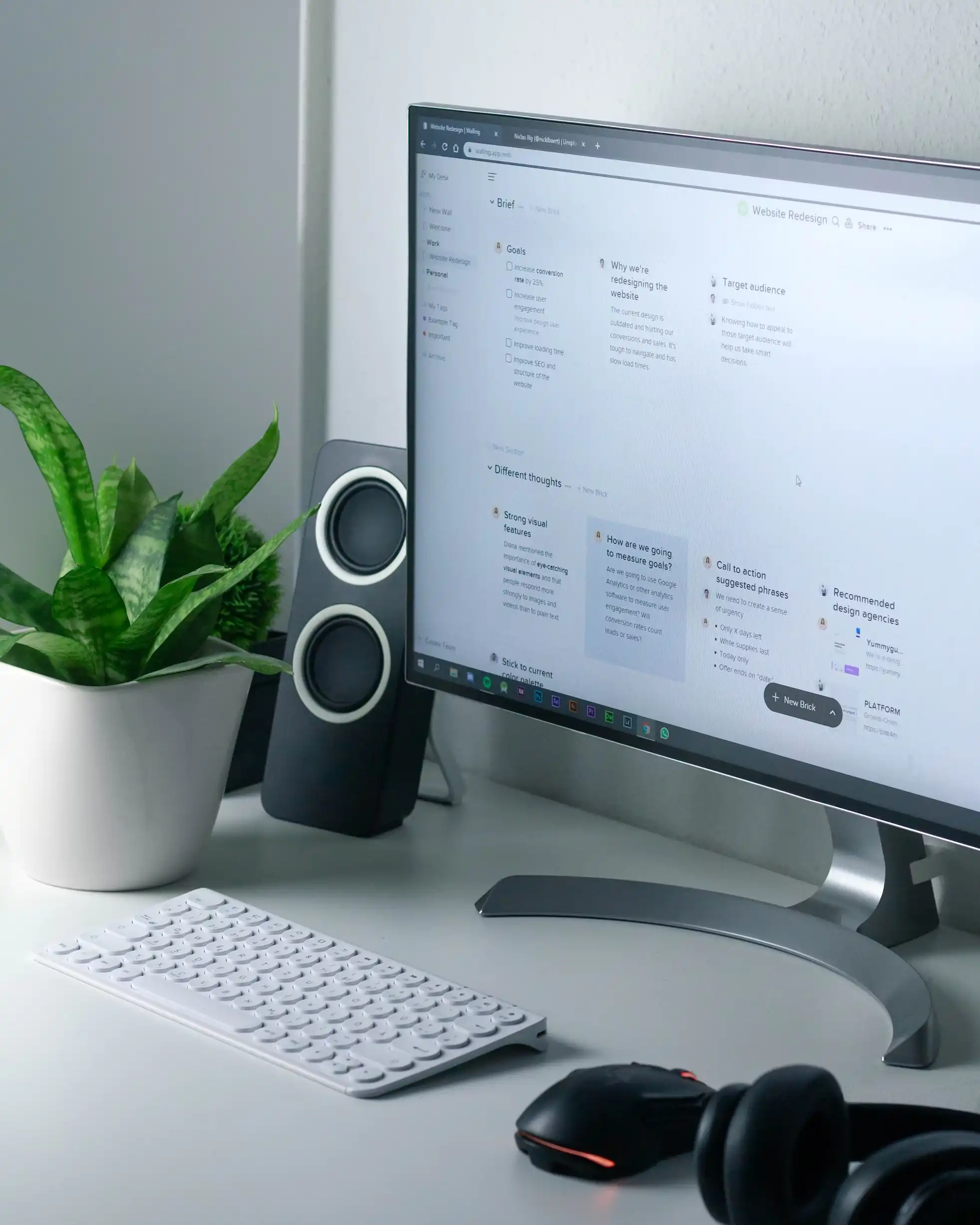 A computer screen